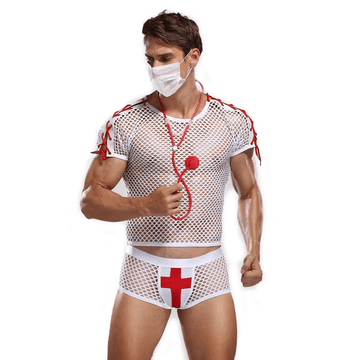 Men's Doctor Erotic Uniform / Mesh Erotic Cosplay Underwear - EVE's SECRETS